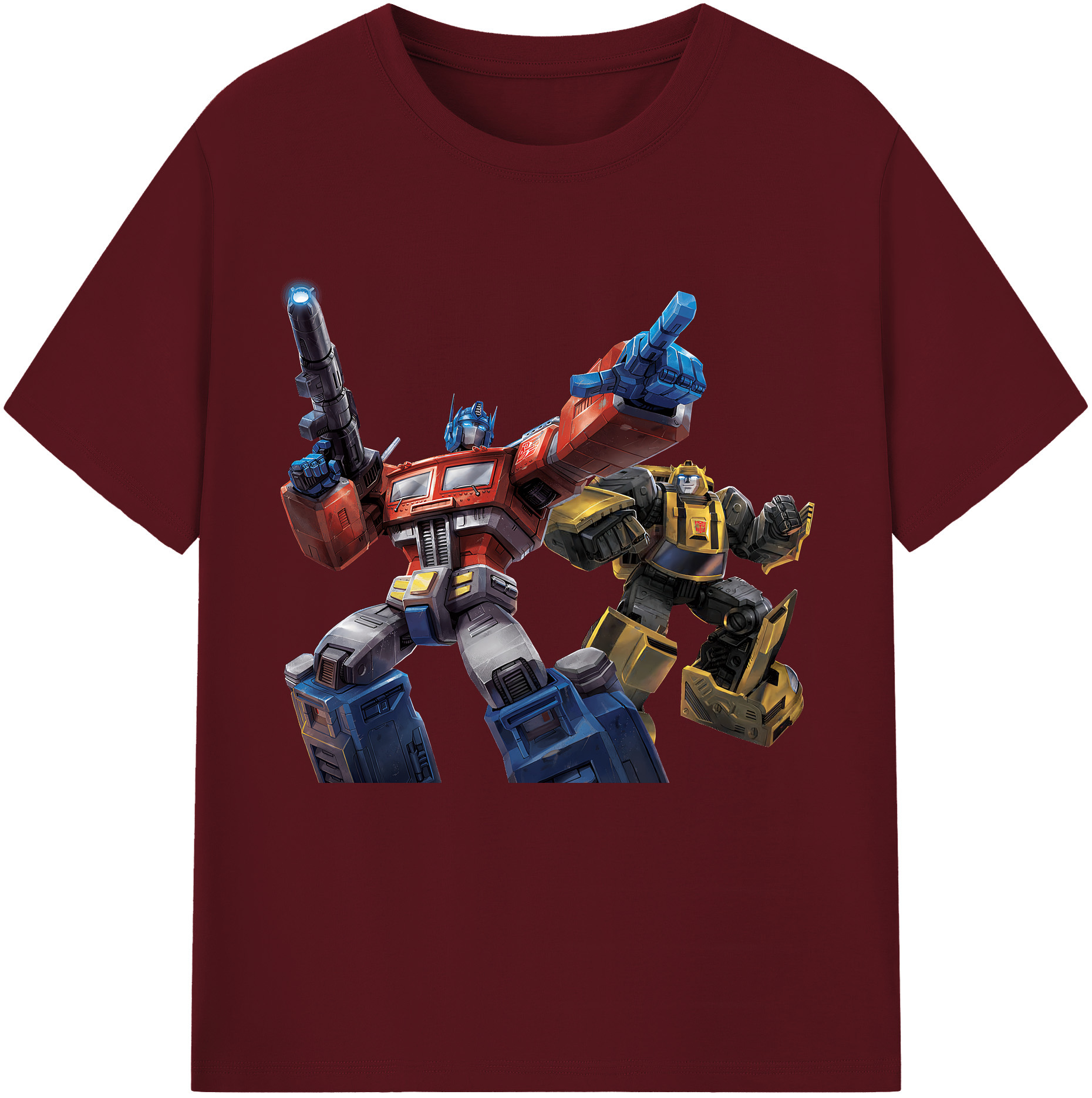 （画像用） Transformers トランスフォーマー 綿100％半袖Tシャツ（フロントプリント）